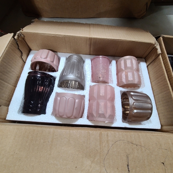 BHLDN Anthropologie blush nightfall votive, set of 8 - Picture 3 of 6